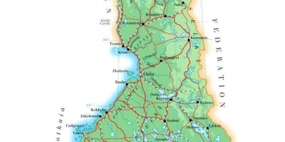 Peta ketinggian Finland