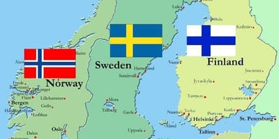 Peta dari Finland negara